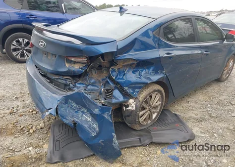 2014 Hyundai Elantra Se from USA, damaged, VIN KMHDH4AE9EU028354
